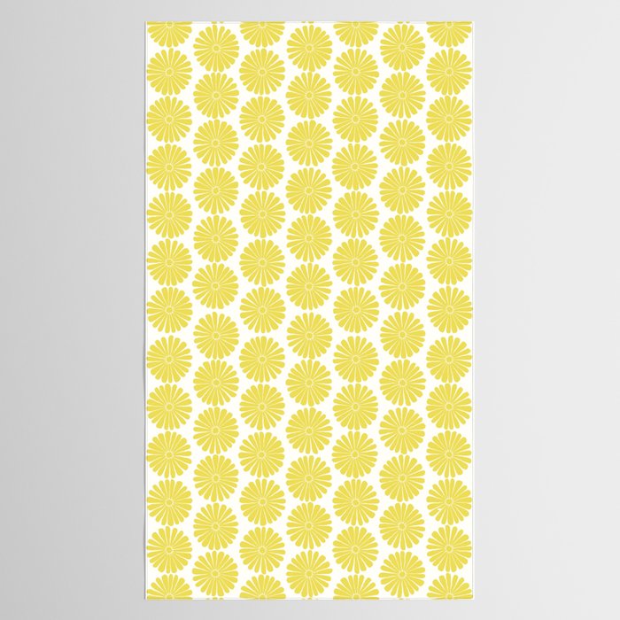 Floral Daisy Pattern XVIII Tablecloth Gallery Image 2