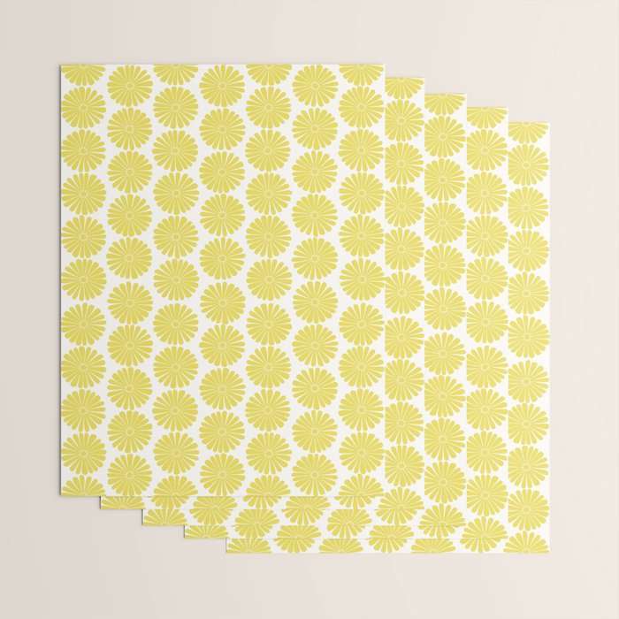 Floral Daisy Pattern XVIII Wrapping Paper Gallery Image 3