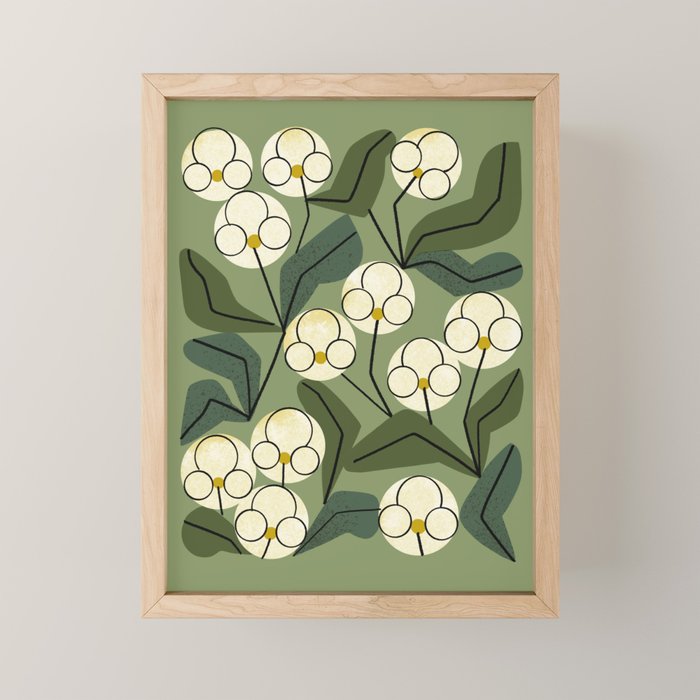 White Orchids Mini Art Print Gallery Image 1