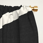 abstract minimal 57 Black & White Window Curtain Gallery Image 2