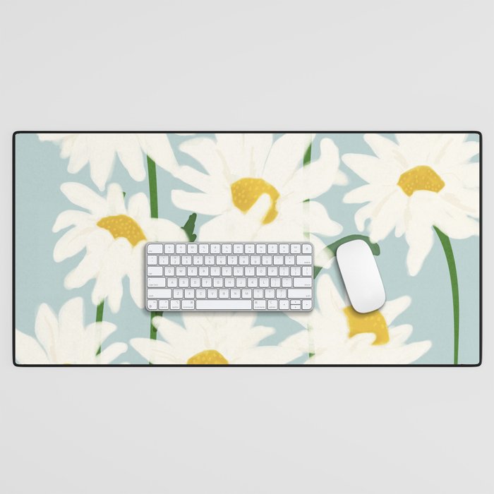 Flower Market - Oxeye daisies Desk Mat Gallery Image 1