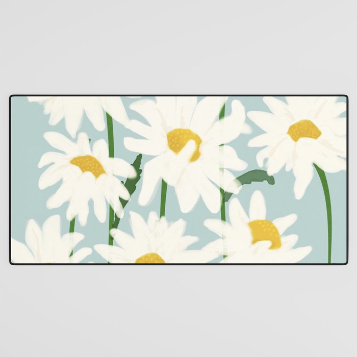 Flower Market - Oxeye daisies Desk Mat Gallery Image 3