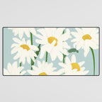 Flower Market - Oxeye daisies Desk Mat Gallery Image 3