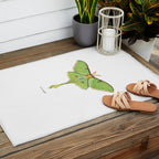 Luna Moth (Actias luna) II Outdoor Rug Gallery Image 2