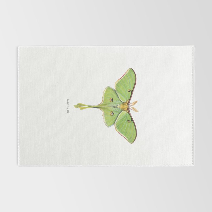 Luna Moth (Actias luna) II Rug Gallery Image 2