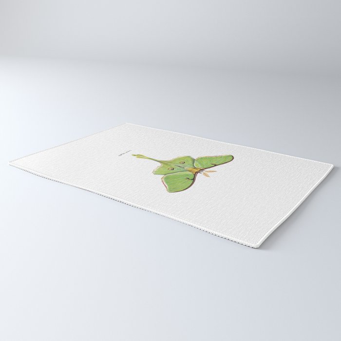Luna Moth (Actias luna) II Rug Gallery Image 3