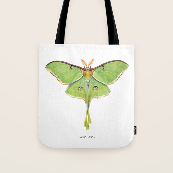 Luna Moth (Actias luna) II Tote Bag Gallery Image 1