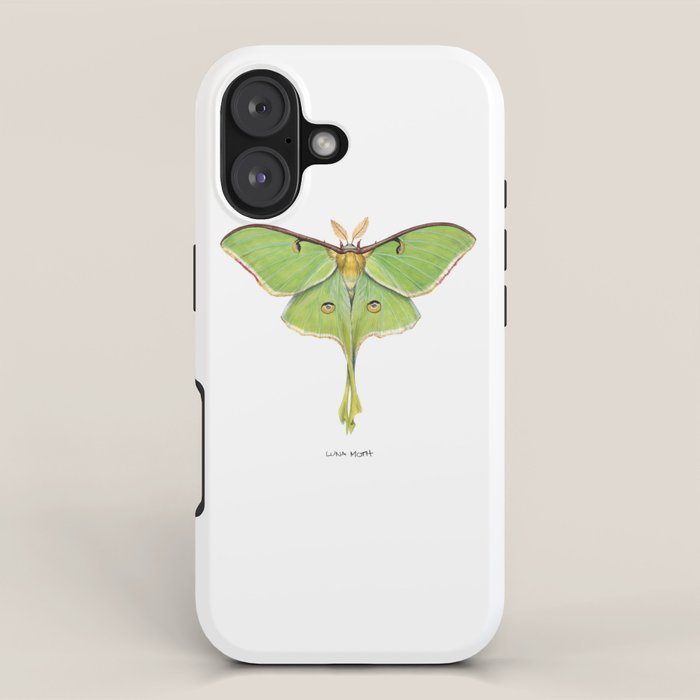 Luna Moth (Actias luna) II iPhone Case Gallery Image 1