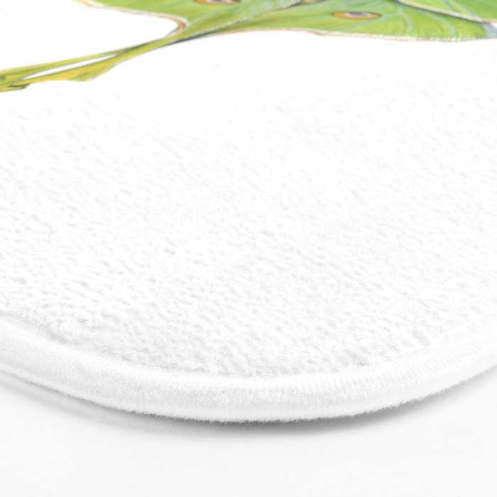Luna Moth (Actias luna) II Bath Mat Gallery Image 3
