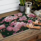 Light Pink Roses Outdoor Rug Gallery Image 2