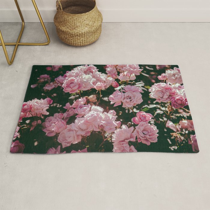 Light Pink Roses Rug Gallery Image 1
