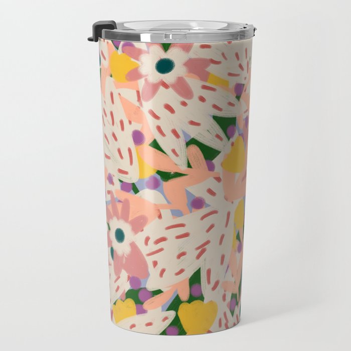 Floral Collage  Travel Mug Gallery Image 3