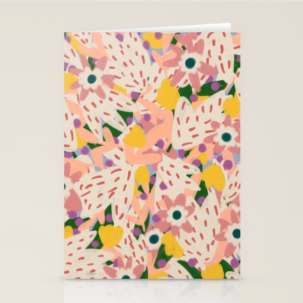 Floral Collage  Stationery Card Gallery Image 1