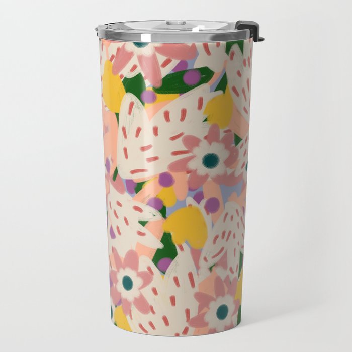 Floral Collage  Travel Mug Gallery Image 2