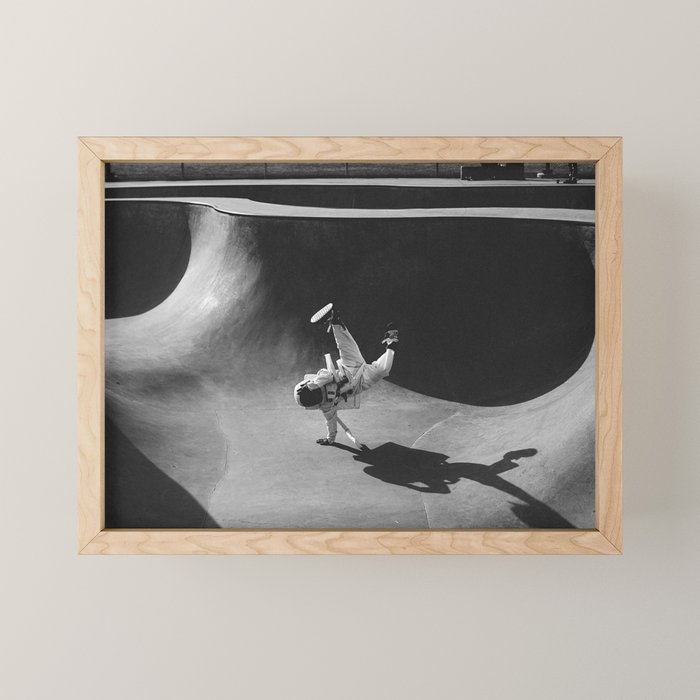 Skatepark Astronaut Mini Art Print Gallery Image 1