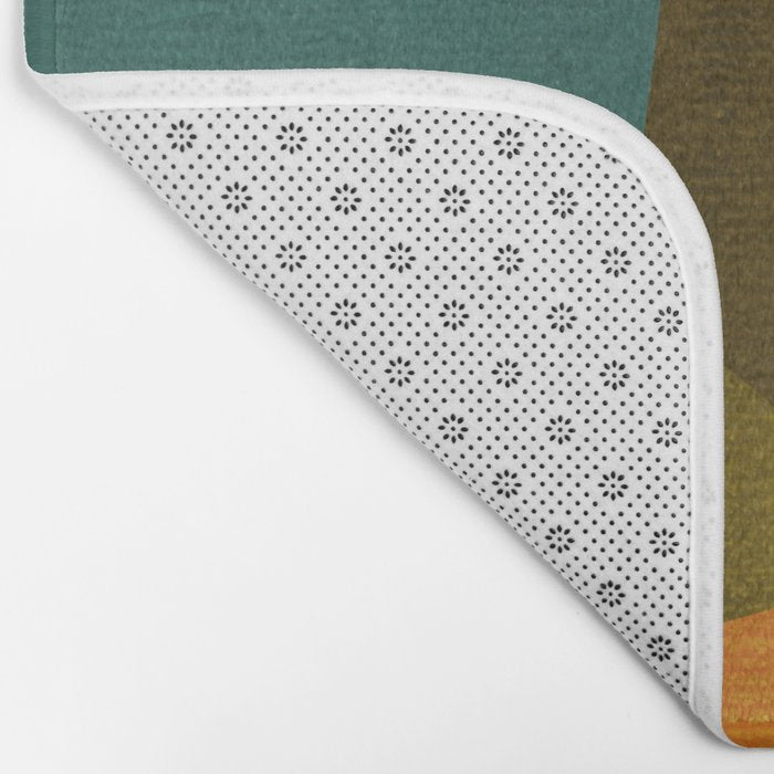 Mid-Century Modern Digital Art Bath Mat Gallery Image 2