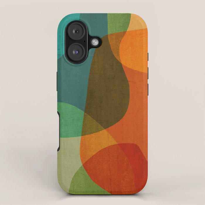 Mid-Century Modern Digital Art iPhone Case Gallery Image 1