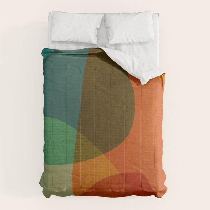 Mid-Century Modern Digital Art Comforter Gallery Image 6