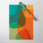 Mid-Century Modern Digital Art Wrapping Paper Gallery Image 1