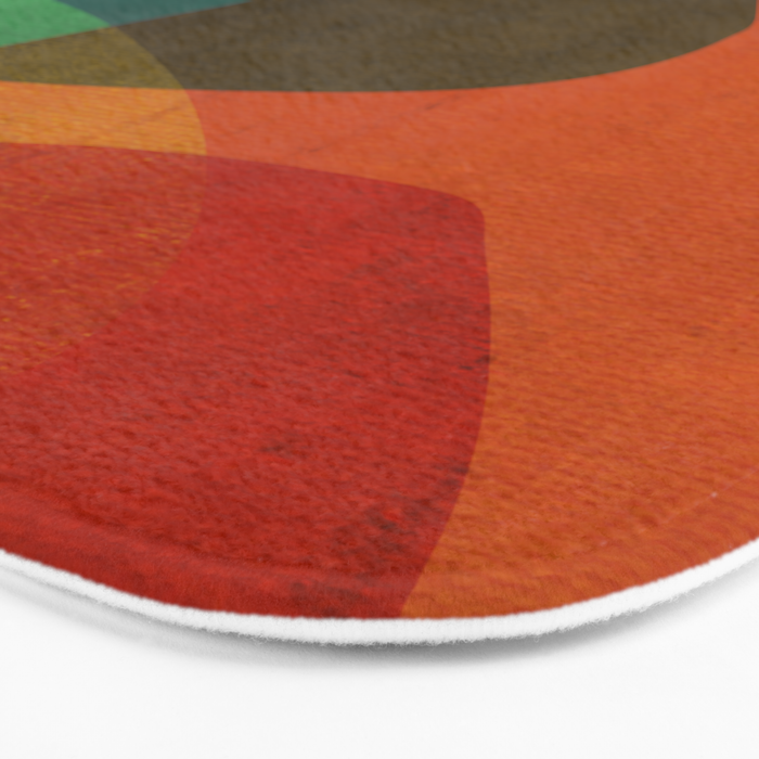 Mid-Century Modern Digital Art Bath Mat Gallery Image 3
