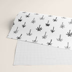Black and white palm tree beach doodle pattern Wrapping Paper Gallery Image 2