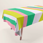 Retro Ribbon Stripes Tablecloth Gallery Image 1