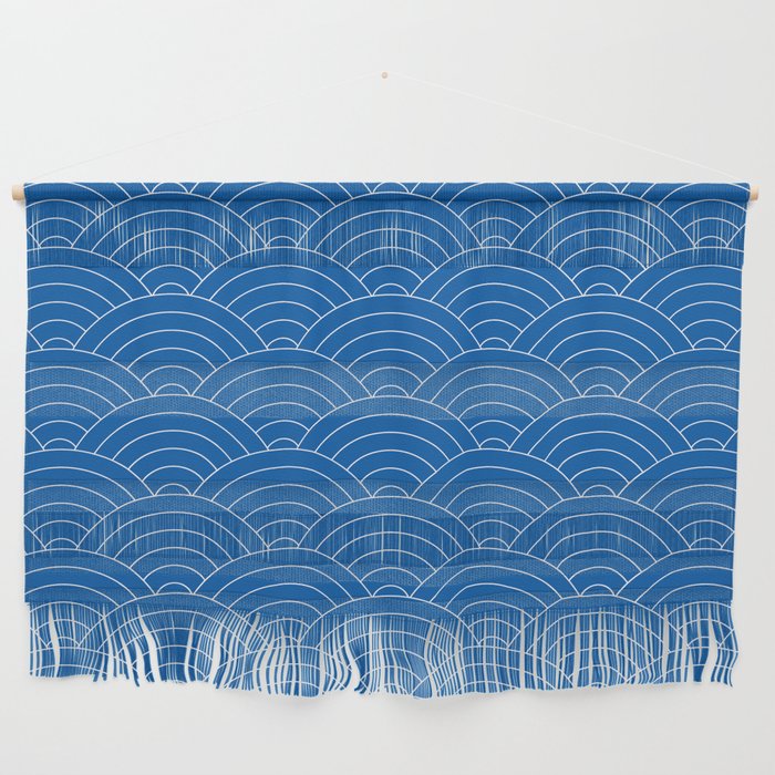 Seigaiha (Sapphire Blue) Wall Hanging Gallery Image 1