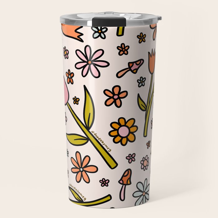 Tulip Print Travel Mug Gallery Image 1