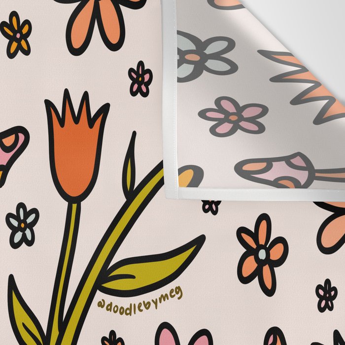 Tulip Print Wall Tapestry Gallery Image 3