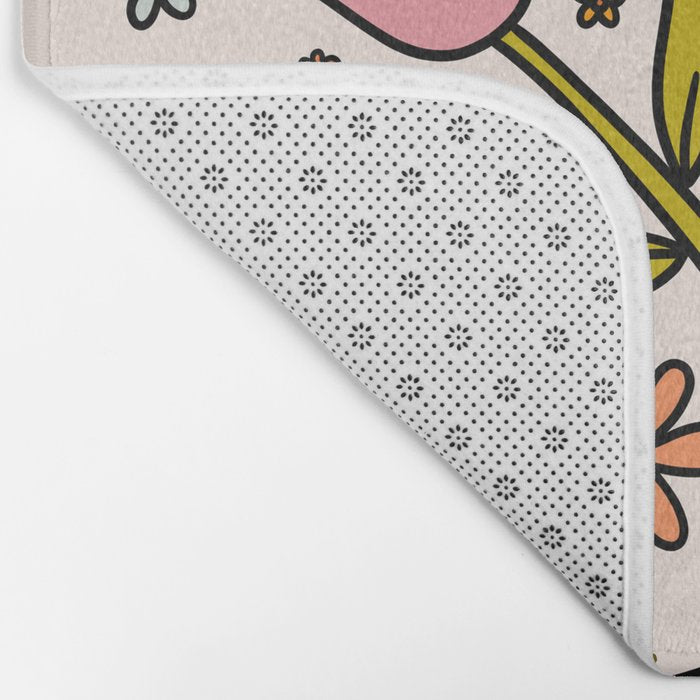 Tulip Print Bath Mat Gallery Image 2