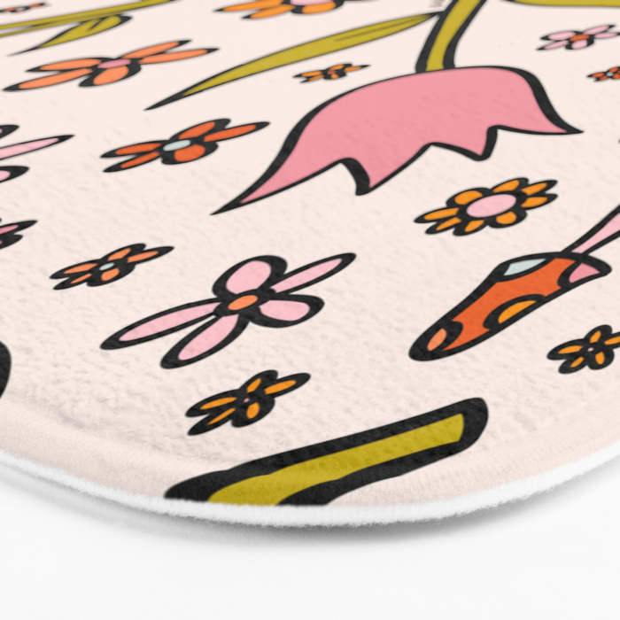 Tulip Print Bath Mat Gallery Image 3