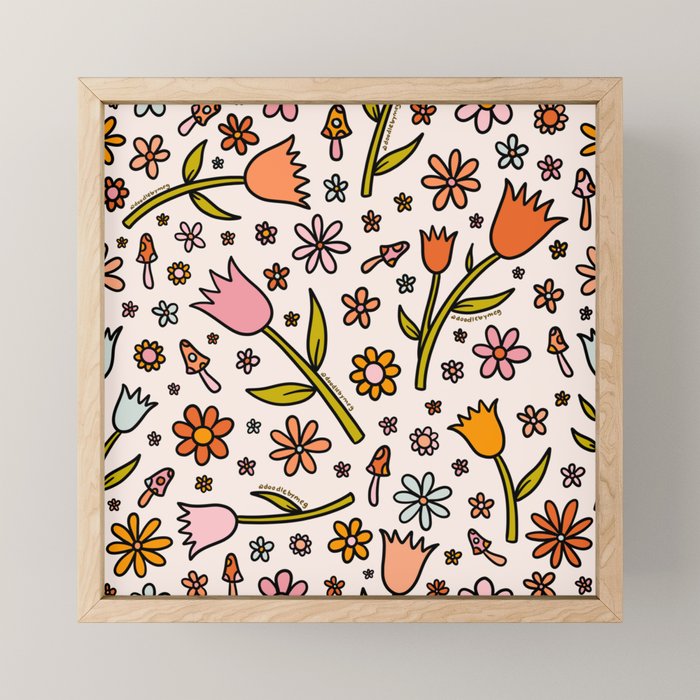 Tulip Print Mini Art Print Gallery Image 1