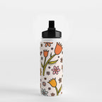Tulip Print Water Bottle Gallery Image 2