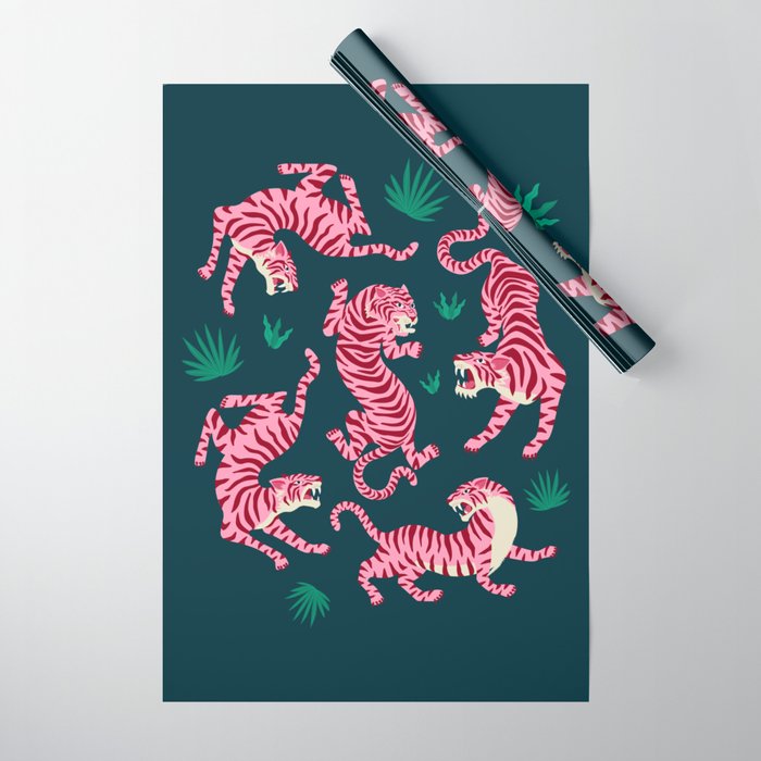 Night Race: Pink Tiger Edition Wrapping Paper Gallery Image 1