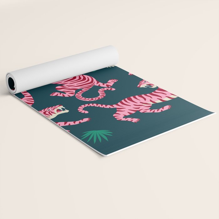 Night Race: Pink Tiger Edition Yoga Mat Gallery Image 2
