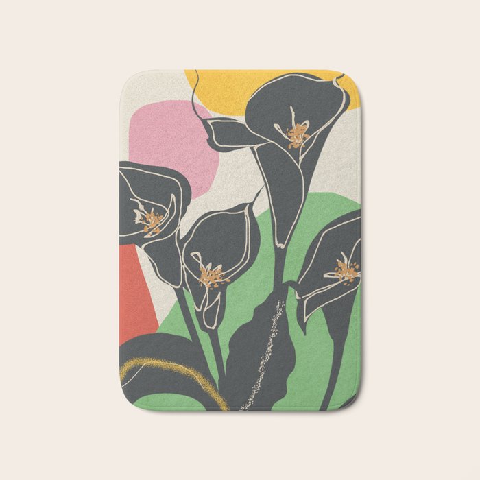 Modern Calla Harmony Bath Mat Gallery Image 1