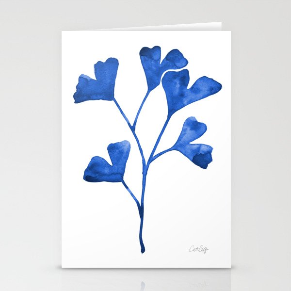 Ginkgo Biloba - Navy Stationery Card Gallery Image 1