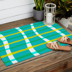 Groovy Plaid Outdoor Rug Gallery Image 2