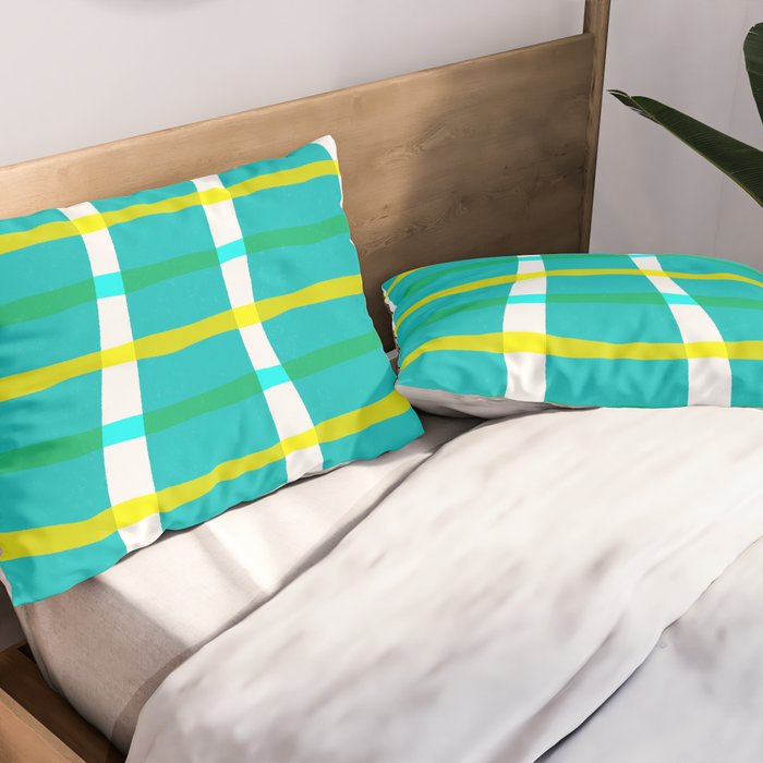 Groovy Plaid Pillow Sham Gallery Image 2