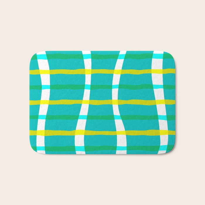 Groovy Plaid Bath Mat Gallery Image 1