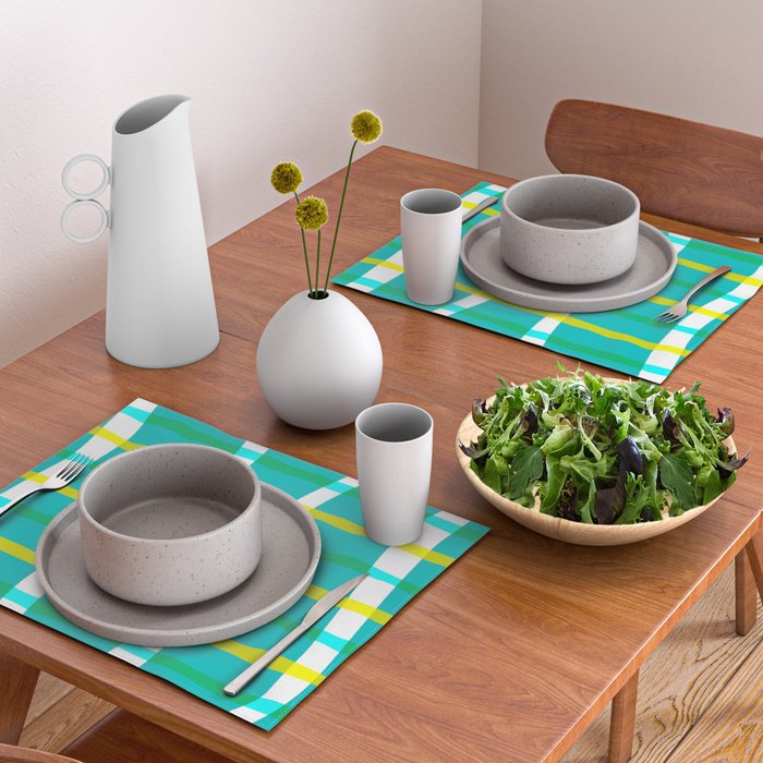 Groovy Plaid Placemat Gallery Image 2