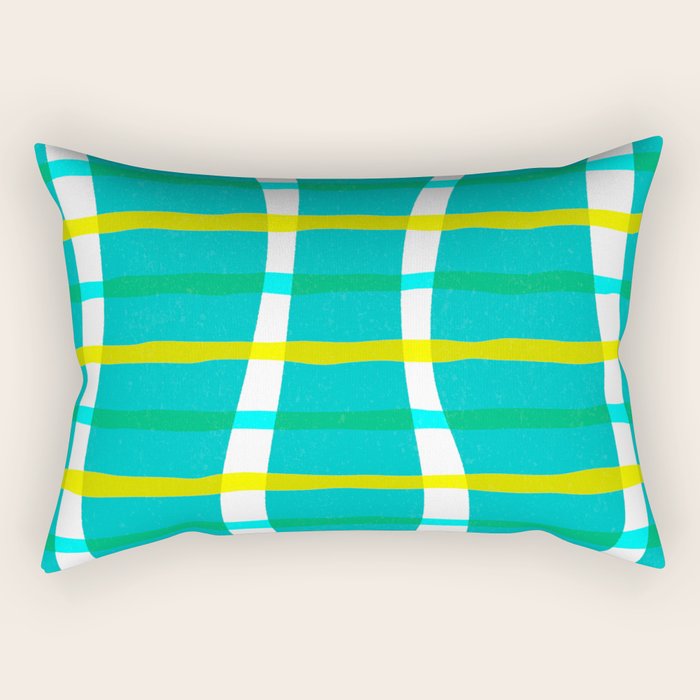 Groovy Plaid Rectangular Pillow Gallery Image 1