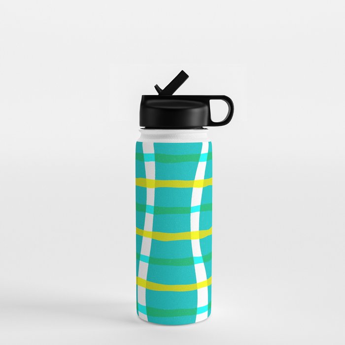 Groovy Plaid Water Bottle Gallery Image 1