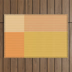 Color Block Line Abstract IV Boho Western Outdoor Rug Gallery Image 1