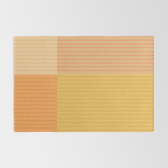 Color Block Line Abstract IV Boho Western Rug Gallery Image 2