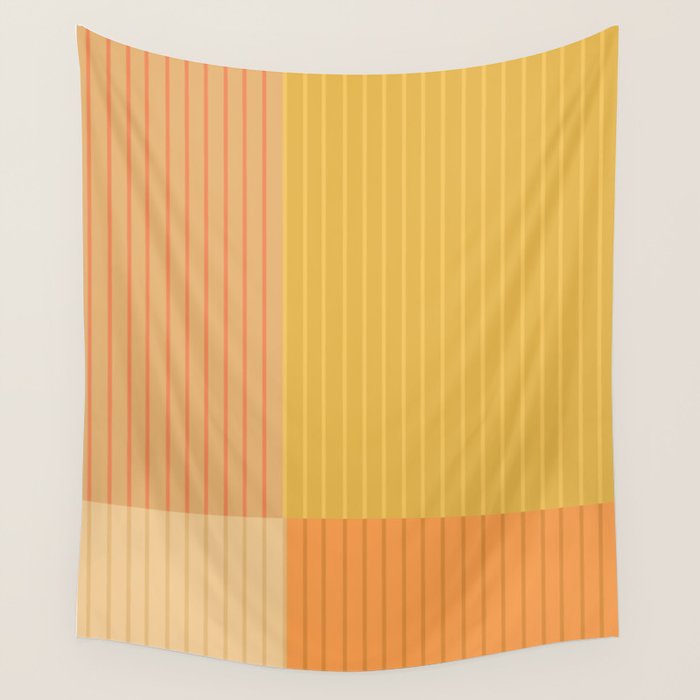 Color Block Line Abstract IV Boho Western Wall Tapestry Gallery Image 1