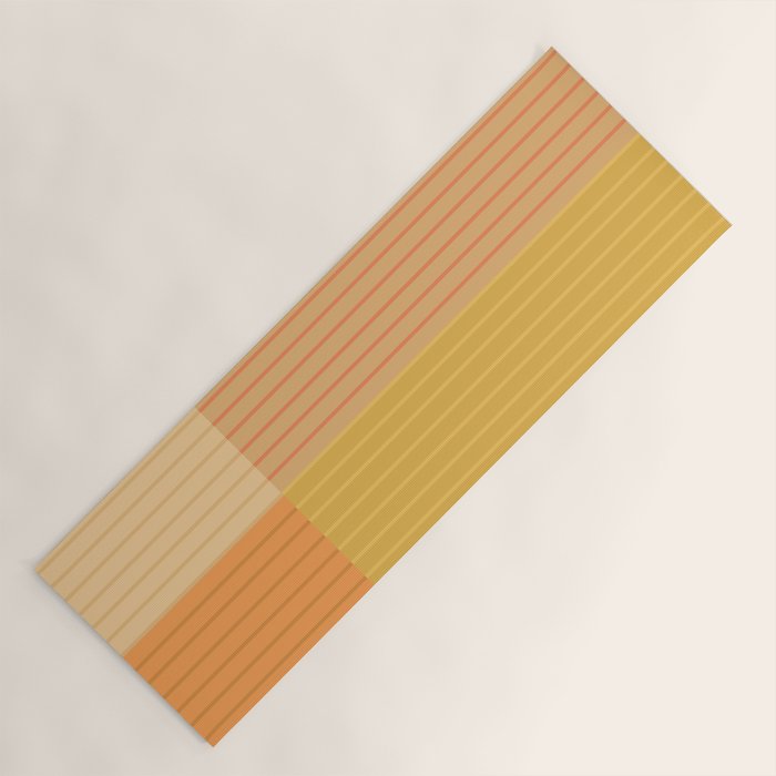 Color Block Line Abstract IV Boho Western Yoga Mat Gallery Image 1