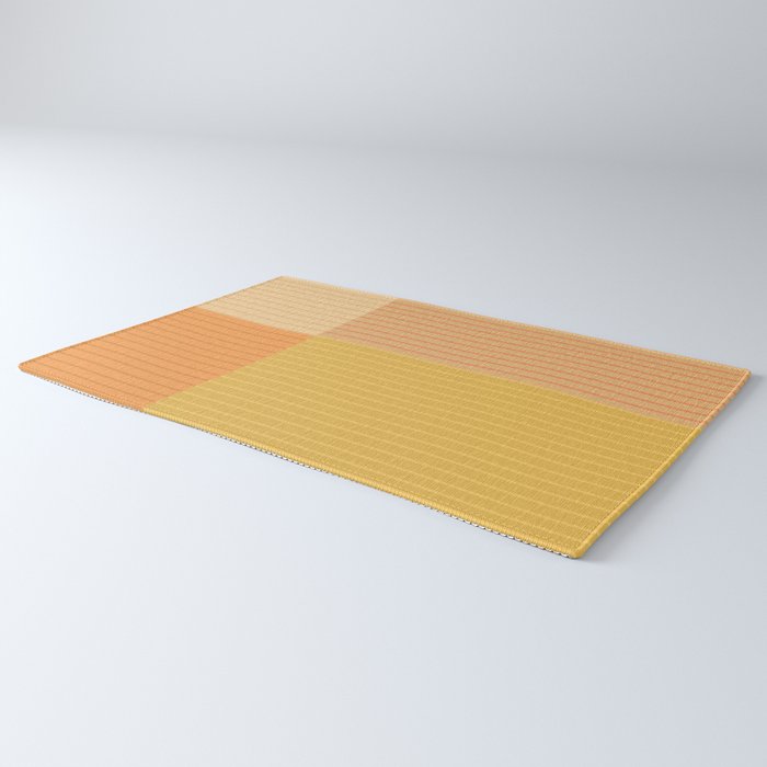 Color Block Line Abstract IV Boho Western Rug Gallery Image 3