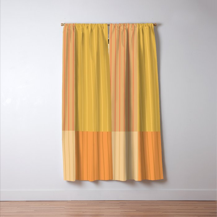 Color Block Line Abstract IV Boho Western Window Curtain Gallery Image 3