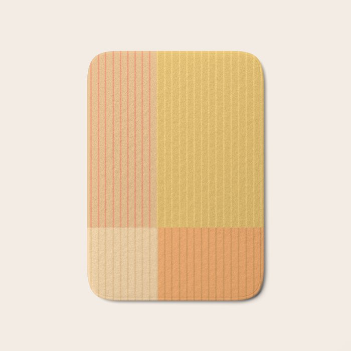 Color Block Line Abstract IV Boho Western Bath Mat Gallery Image 1